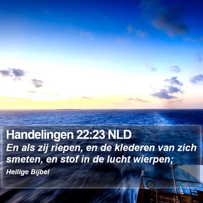 Handelingen 22:23 NLD Bible Verse Image