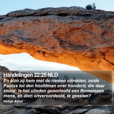 Handelingen 22:25 NLD Bible Verse Image