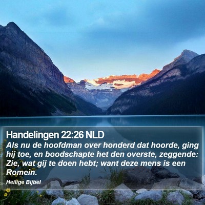Handelingen 22:26 NLD Bible Verse Image