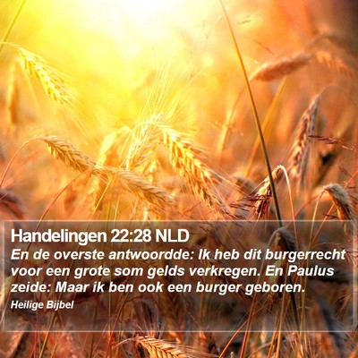 Handelingen 22:28 NLD Bible Verse Image