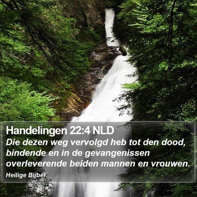 Handelingen 22:4 NLD Bible Verse Image