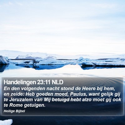 Handelingen 23:11 NLD Bible Verse Image