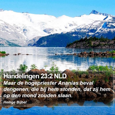 Handelingen 23:2 NLD Bible Verse Image