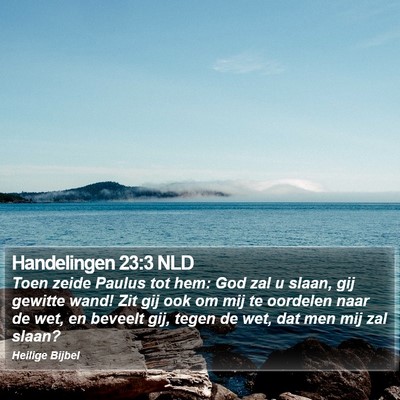 Handelingen 23:3 NLD Bible Verse Image