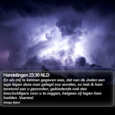 Handelingen 23:30 NLD Bible Verse Image