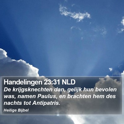 Handelingen 23:31 NLD Bible Verse Image