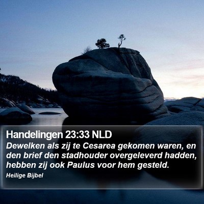 Handelingen 23:33 NLD Bible Verse Image