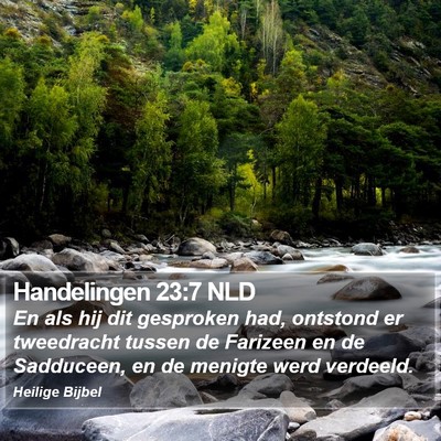 Handelingen 23:7 NLD Bible Verse Image