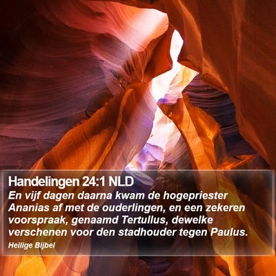 Handelingen 24:1 NLD Bible Verse Image