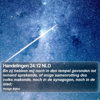 Handelingen 24:12 NLD Bible Verse Image