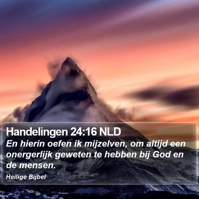 Handelingen 24:16 NLD Bible Verse Image