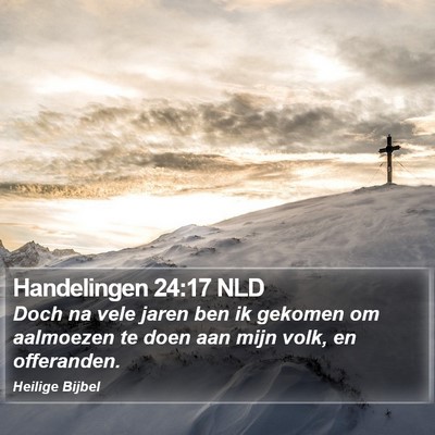 Handelingen 24:17 NLD Bible Verse Image