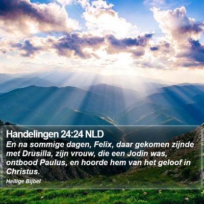 Handelingen 24:24 NLD Bible Verse Image