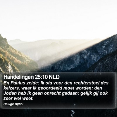 Handelingen 25:10 NLD Bible Verse Image