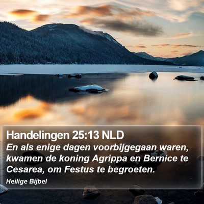 Handelingen 25:13 NLD Bible Verse Image