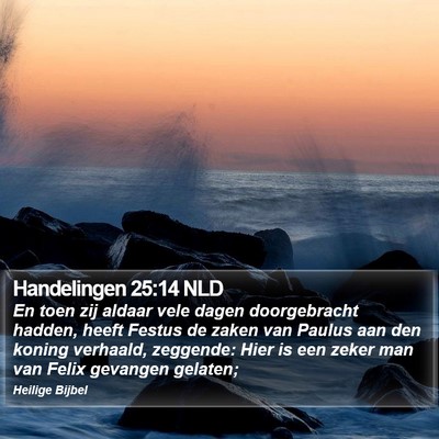 Handelingen 25:14 NLD Bible Verse Image