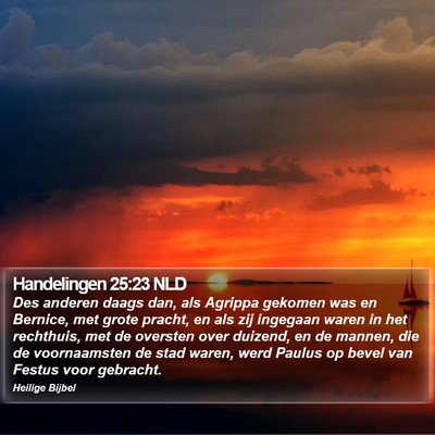 Handelingen 25:23 NLD Bible Verse Image