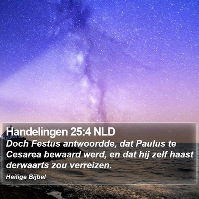 Handelingen 25:4 NLD Bible Verse Image