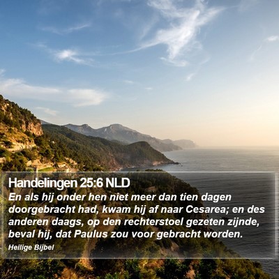 Handelingen 25:6 NLD Bible Verse Image