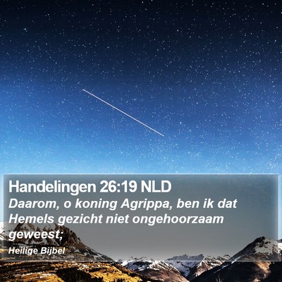 Handelingen 26:19 NLD Bible Verse Image