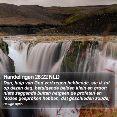 Handelingen 26:22 NLD Bible Verse Image