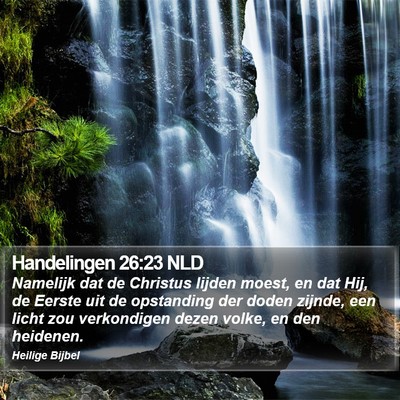 Handelingen 26:23 NLD Bible Verse Image