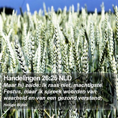 Handelingen 26:25 NLD Bible Verse Image