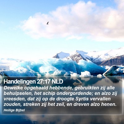 Handelingen 27:17 NLD Bible Verse Image