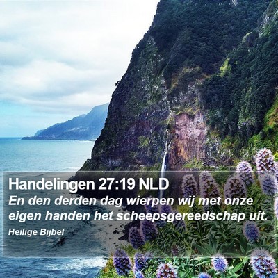 Handelingen 27:19 NLD Bible Verse Image