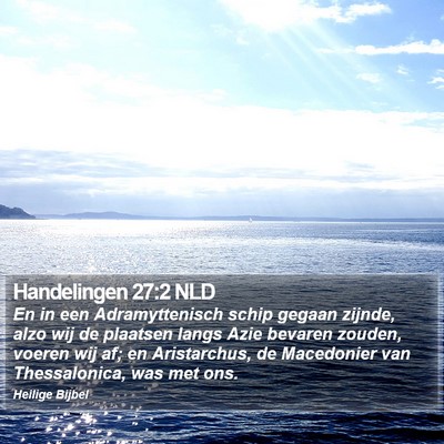 Handelingen 27:2 NLD Bible Verse Image