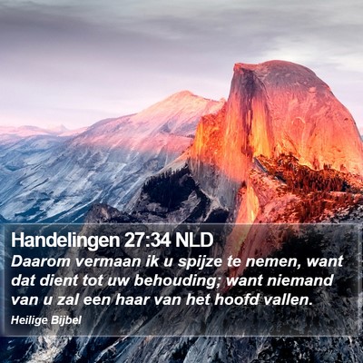 Handelingen 27:34 NLD Bible Verse Image