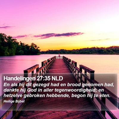 Handelingen 27:35 NLD Bible Verse Image