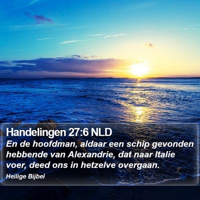 Handelingen 27:6 NLD Bible Verse Image