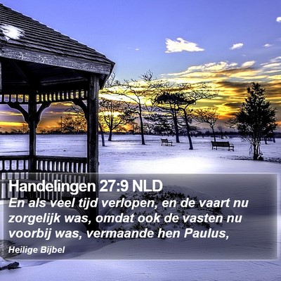 Handelingen 27:9 NLD Bible Verse Image