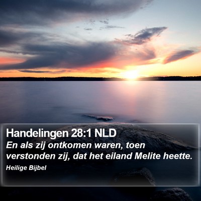 Handelingen 28:1 NLD Bible Verse Image
