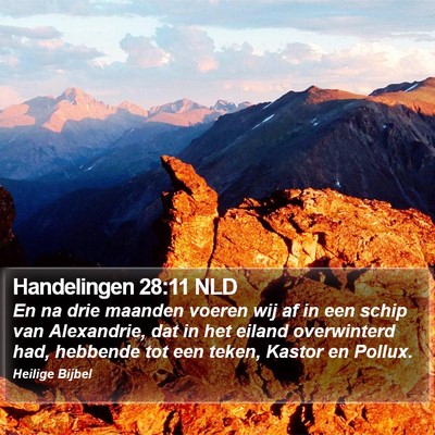 Handelingen 28:11 NLD Bible Verse Image