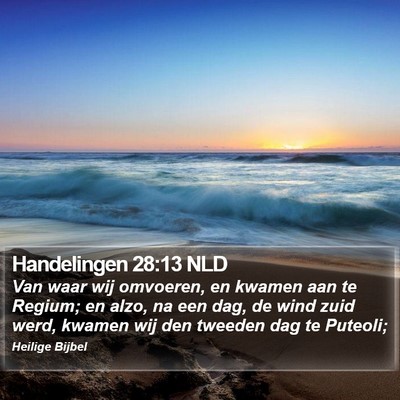 Handelingen 28:13 NLD Bible Verse Image