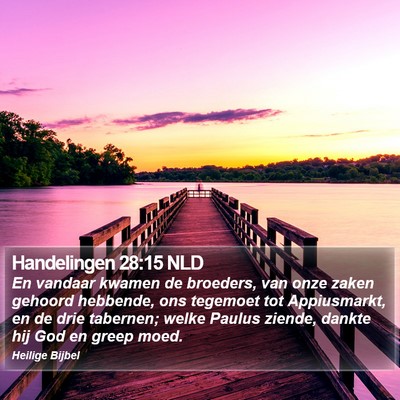 Handelingen 28:15 NLD Bible Verse Image