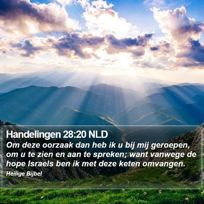 Handelingen 28:20 NLD Bible Verse Image