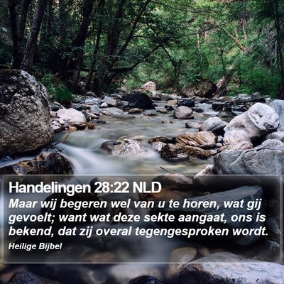 Handelingen 28:22 NLD Bible Verse Image