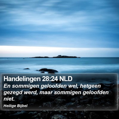 Handelingen 28:24 NLD Bible Verse Image
