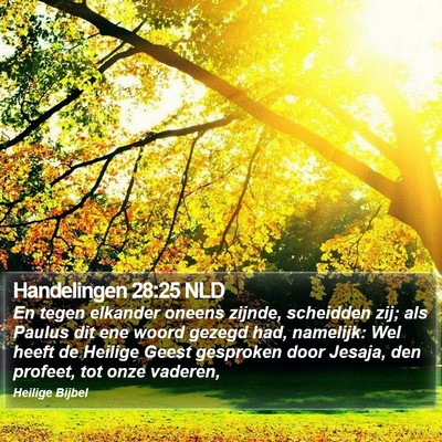 Handelingen 28:25 NLD Bible Verse Image