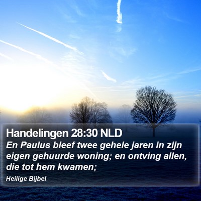 Handelingen 28:30 NLD Bible Verse Image