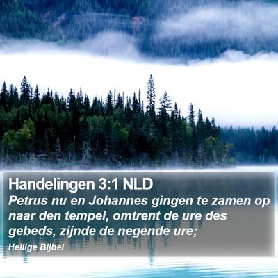 Handelingen 3:1 NLD Bible Verse Image