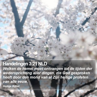 Handelingen 3:21 NLD Bible Verse Image