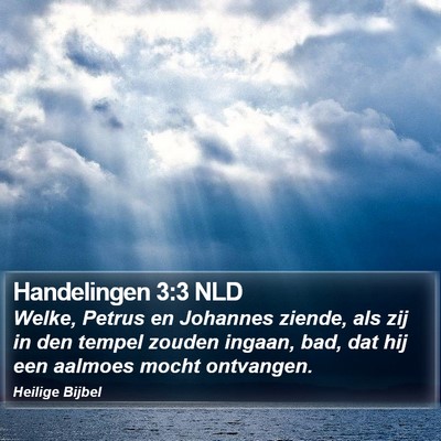 Handelingen 3:3 NLD Bible Verse Image
