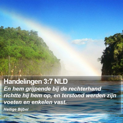 Handelingen 3:7 NLD Bible Verse Image