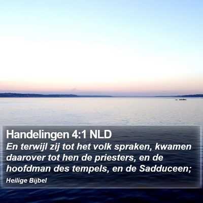 Handelingen 4:1 NLD Bible Verse Image