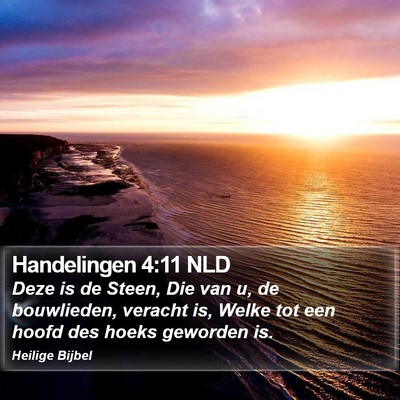 Handelingen 4:11 NLD Bible Verse Image
