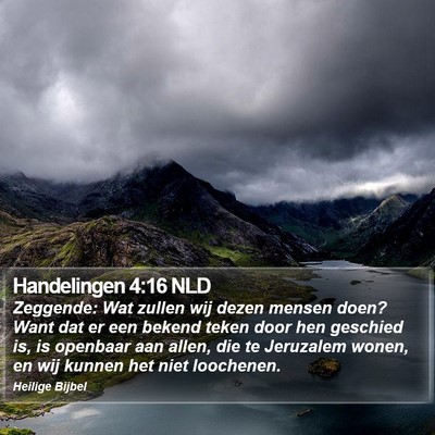 Handelingen 4:16 NLD Bible Verse Image
